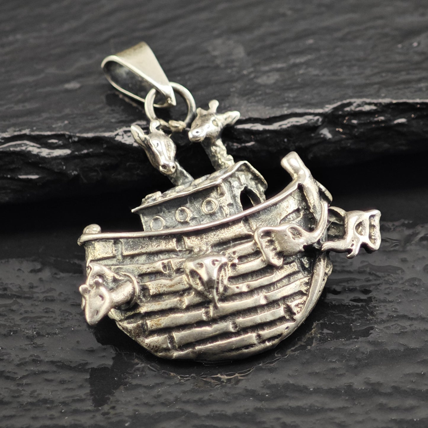 Noah's Ark Sterling Silver Pendant P3044