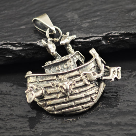 Noah's Ark Sterling Silver Pendant P3044