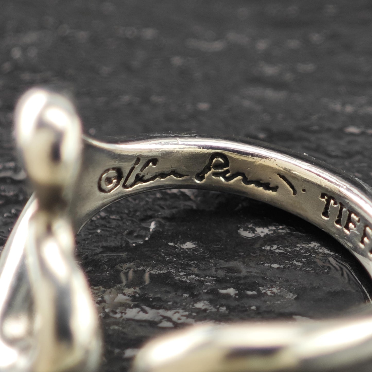 Vintage Tiffany, Elsa Peretti Heart Ring Sterling Silver Sz 5 3/4 R5931