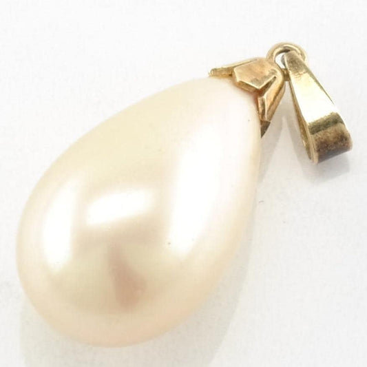Vintage Faux Pearl Sterling Silver Pendant