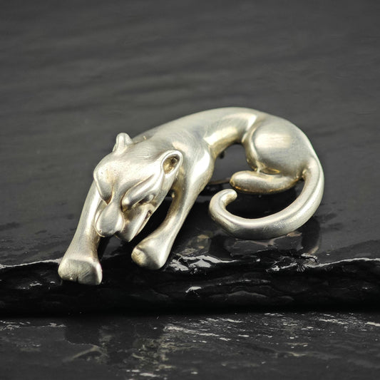 Jaguar Sterling Silver Brooch/Pendant B2269