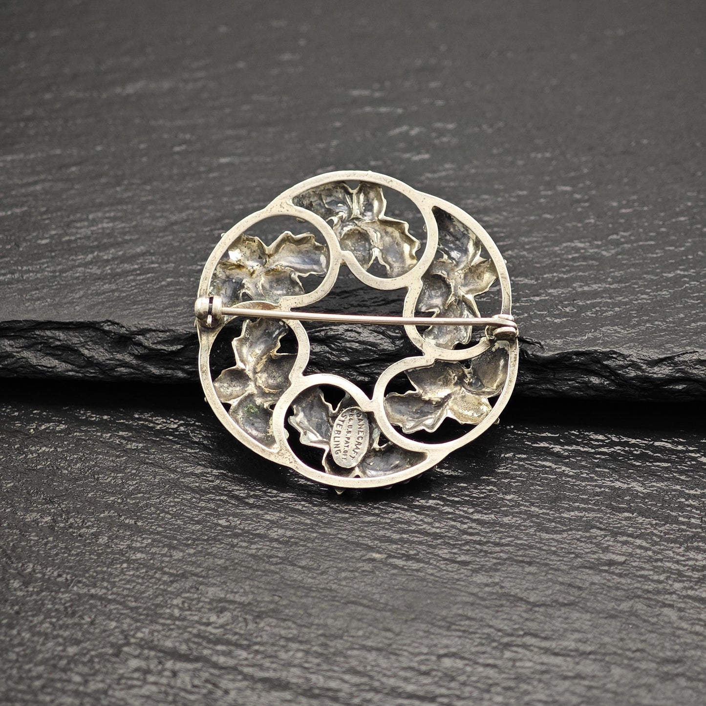 Danecraft Floral, Acorns Sterling Silver Brooch