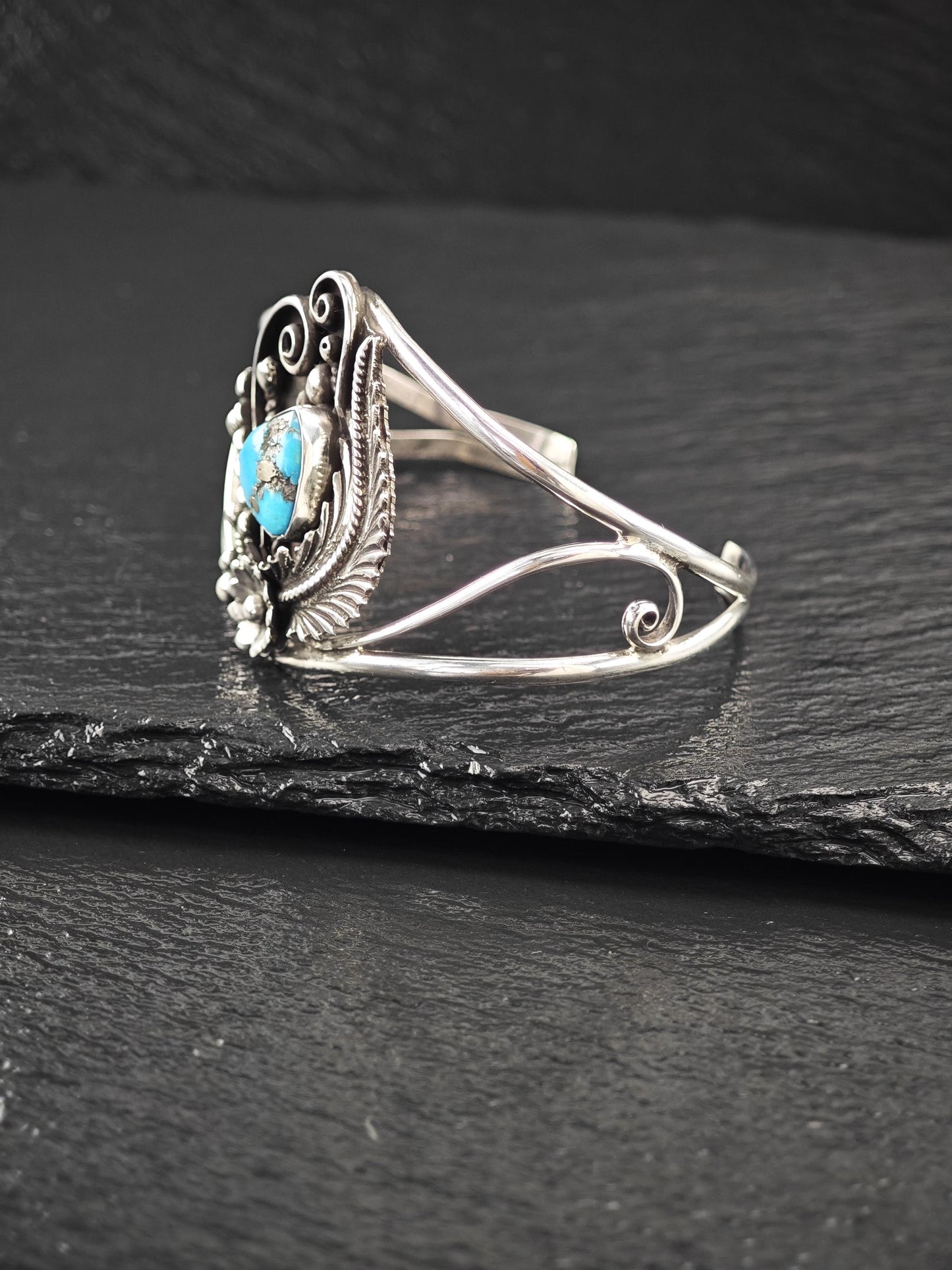 Navajo, Native American Cuff Bracelet Sterling Silver