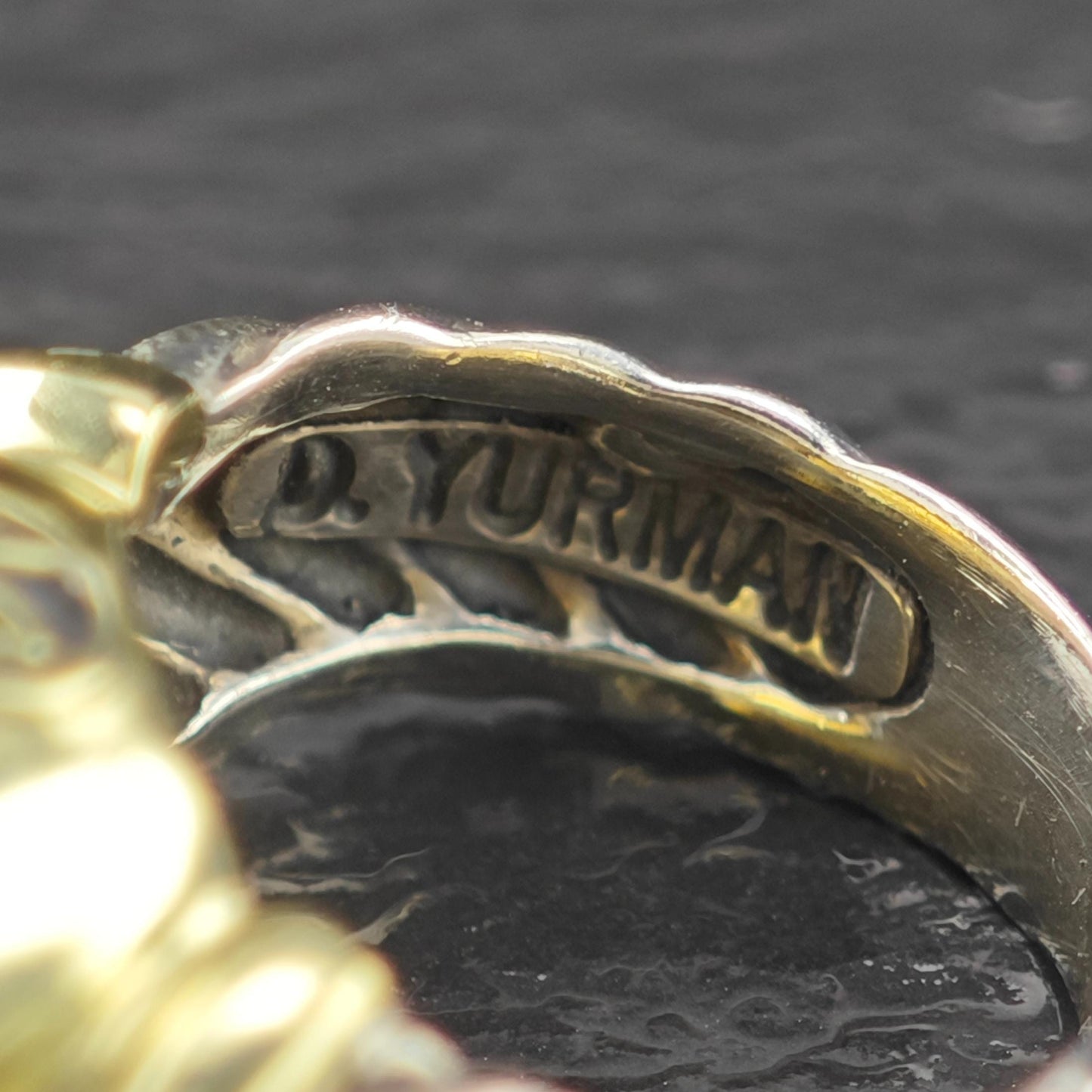 David Yurman Citrine Noblesse Ring, 14k Gold Accent, Sterling Silver