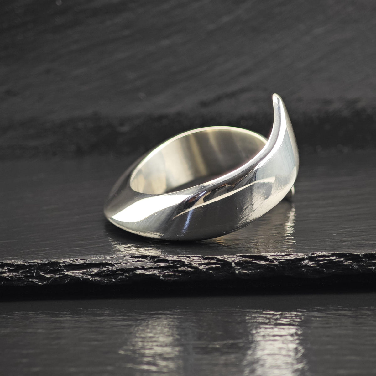 Vintage Tiffany & Co., Elsa Peretti Swirl Sterling Silver Cuff Sz 6 1/4" BR3125