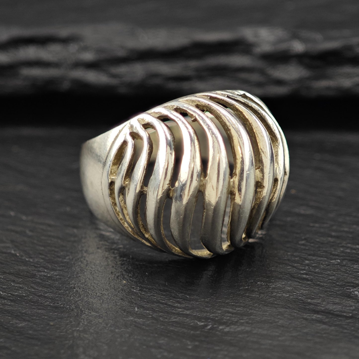 Sterling Silver Dome Ring Classic Rounded Band Size 7 R6117