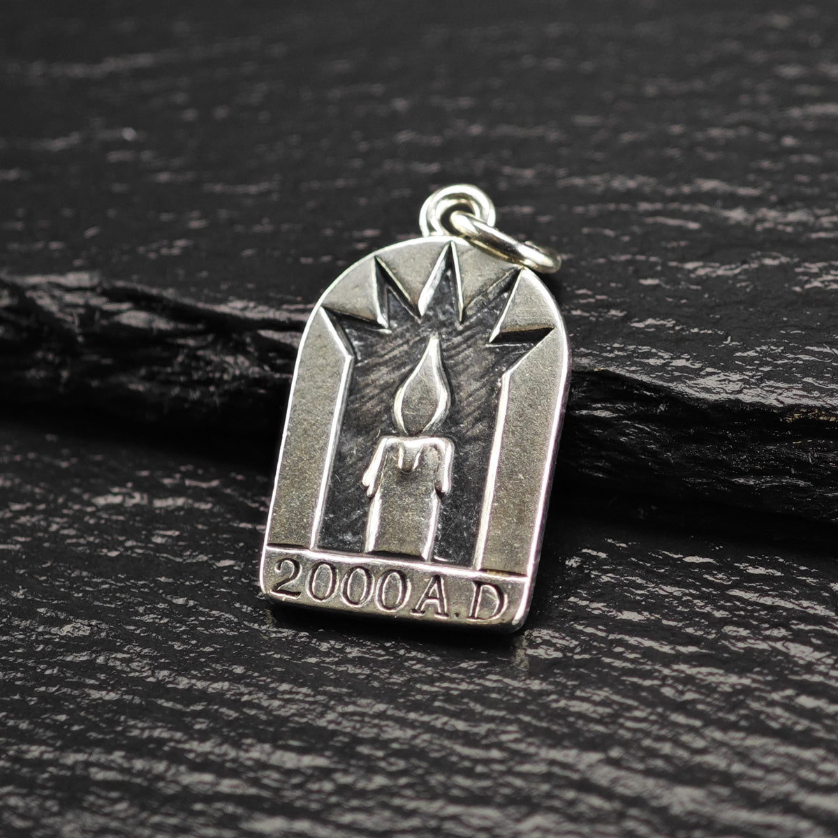 Vintage James Avery Sterling Silver Millennium Candle Charm P3181