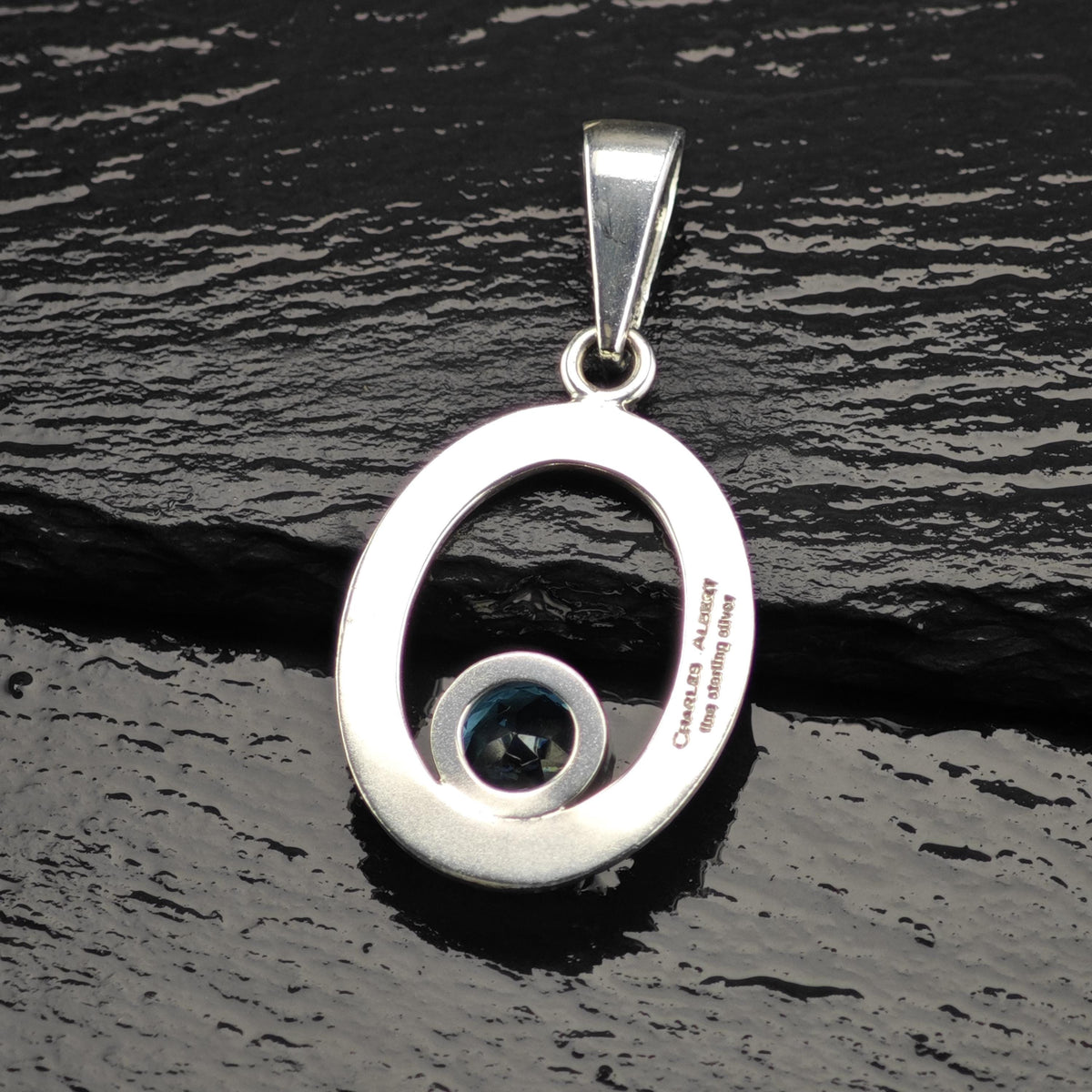 Charles Albert Topaz Sterling Silver Pendant P3150