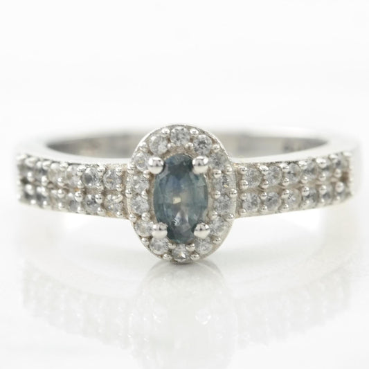 Vintage Stackable Alexandrite Sterling Silver Ring Size 6