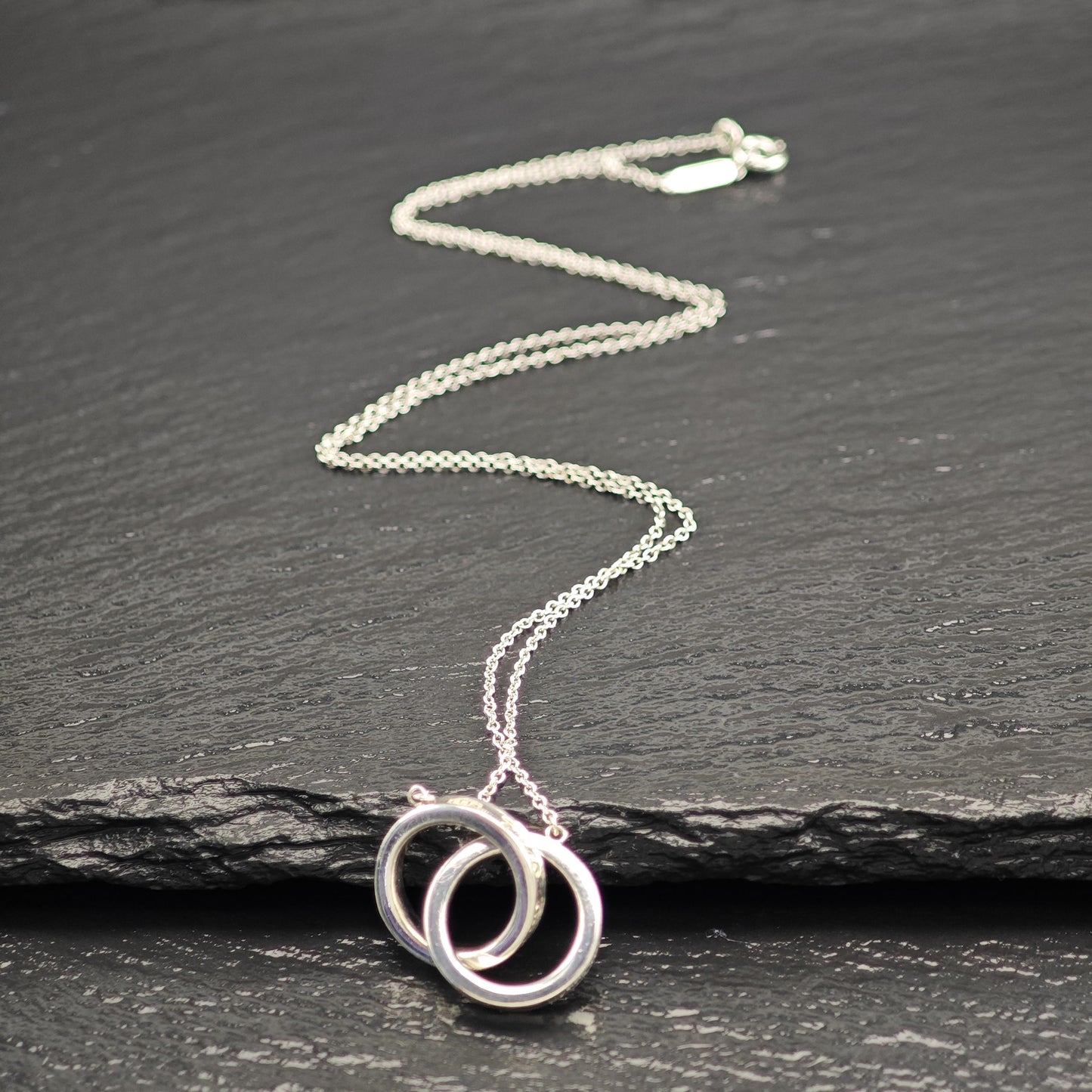 Tiffany Interlocking Circles 1837 Necklace Sterling Silver