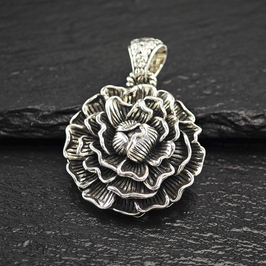 Jai, Floral Pendant Sterling Silver P2710