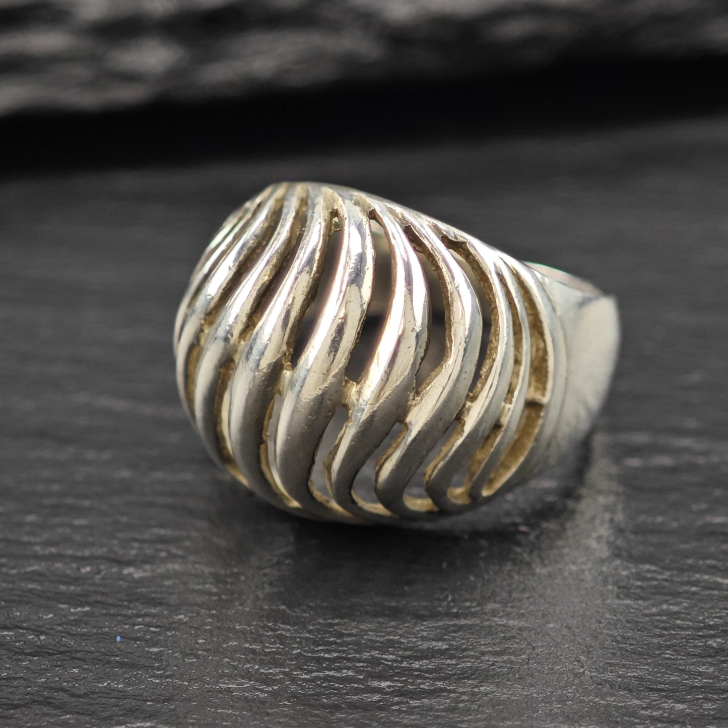 Sterling Silver Dome Ring Classic Rounded Band Size 7 R6117
