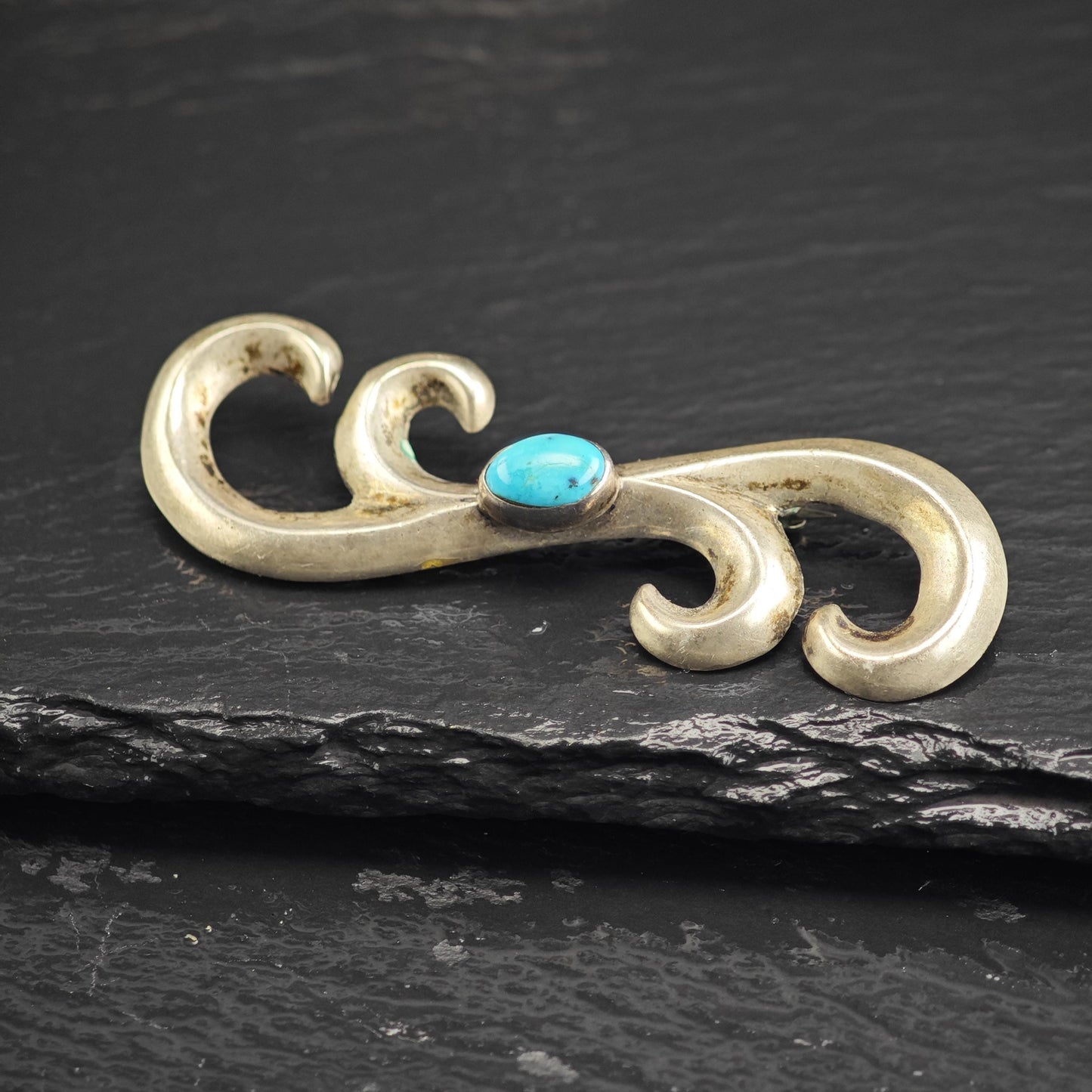 Choice of Native American Turquoise Sterling Silver Brooch
