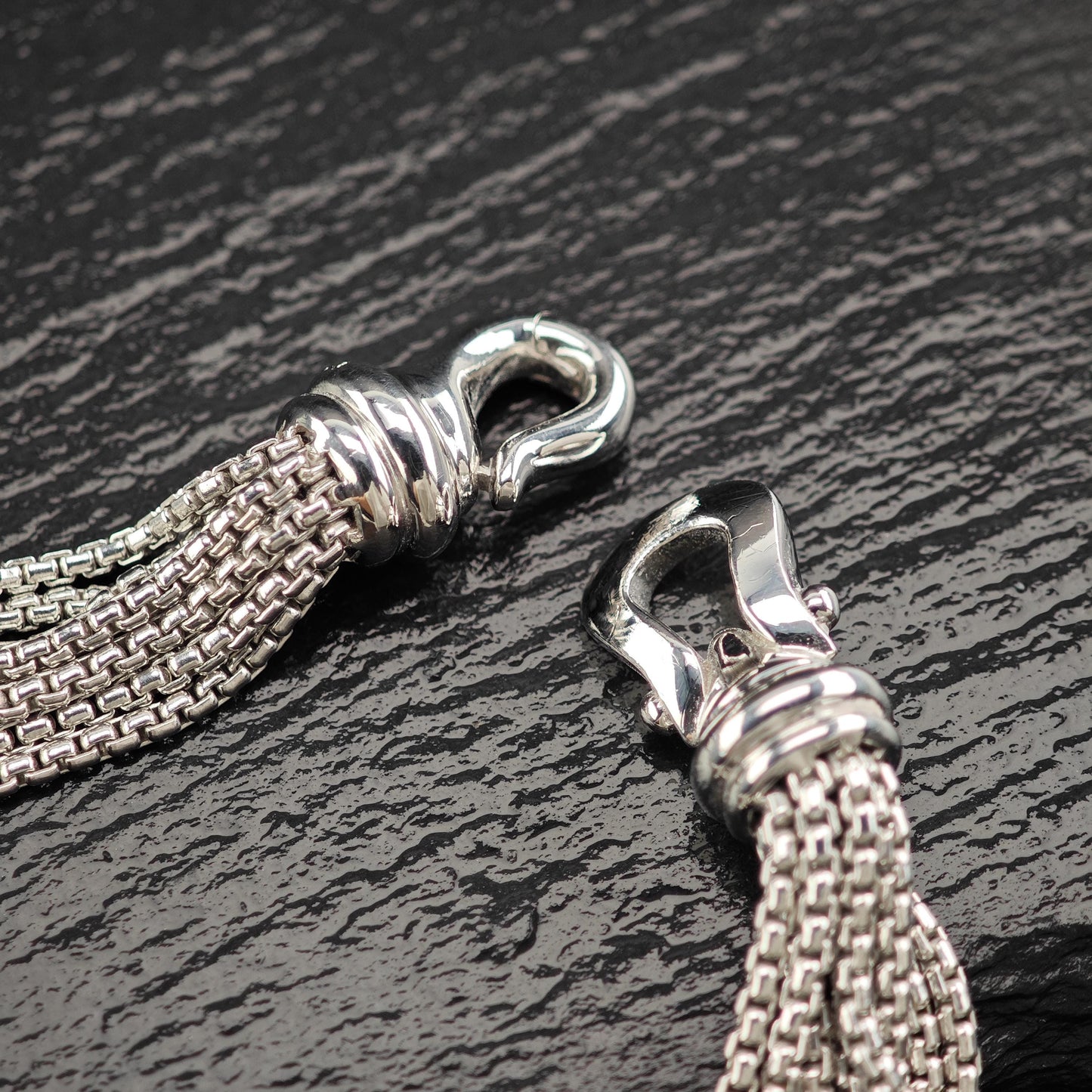 David Yurman Multi-Strand 18" Pearl Necklace Sterling Silver