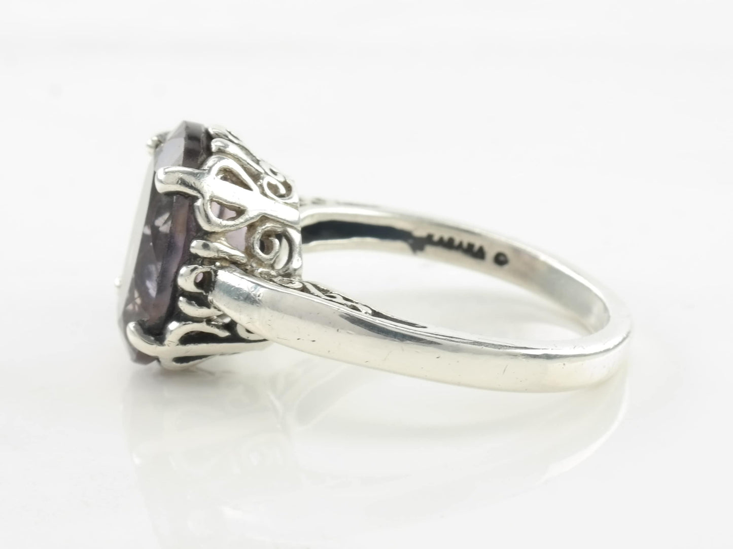 Kabana Sterling Silver Ring Amethyst Size 9