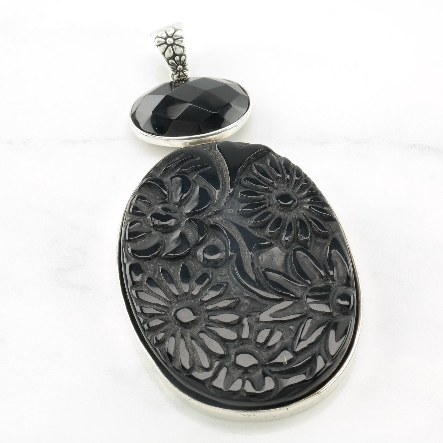 Vintage AKR Large Silver Pendant Sterling