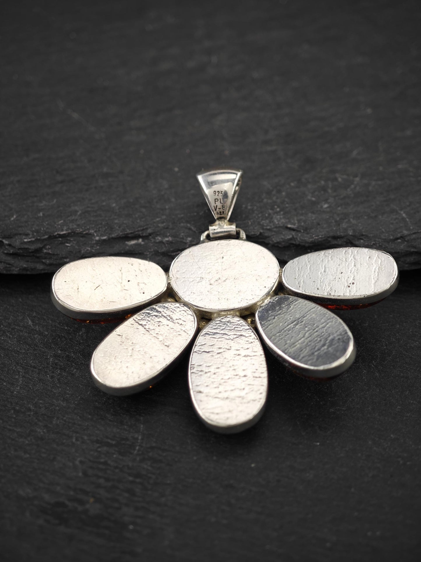 Choice of Vintage Orange Gemstone Pendants Sterling Silver