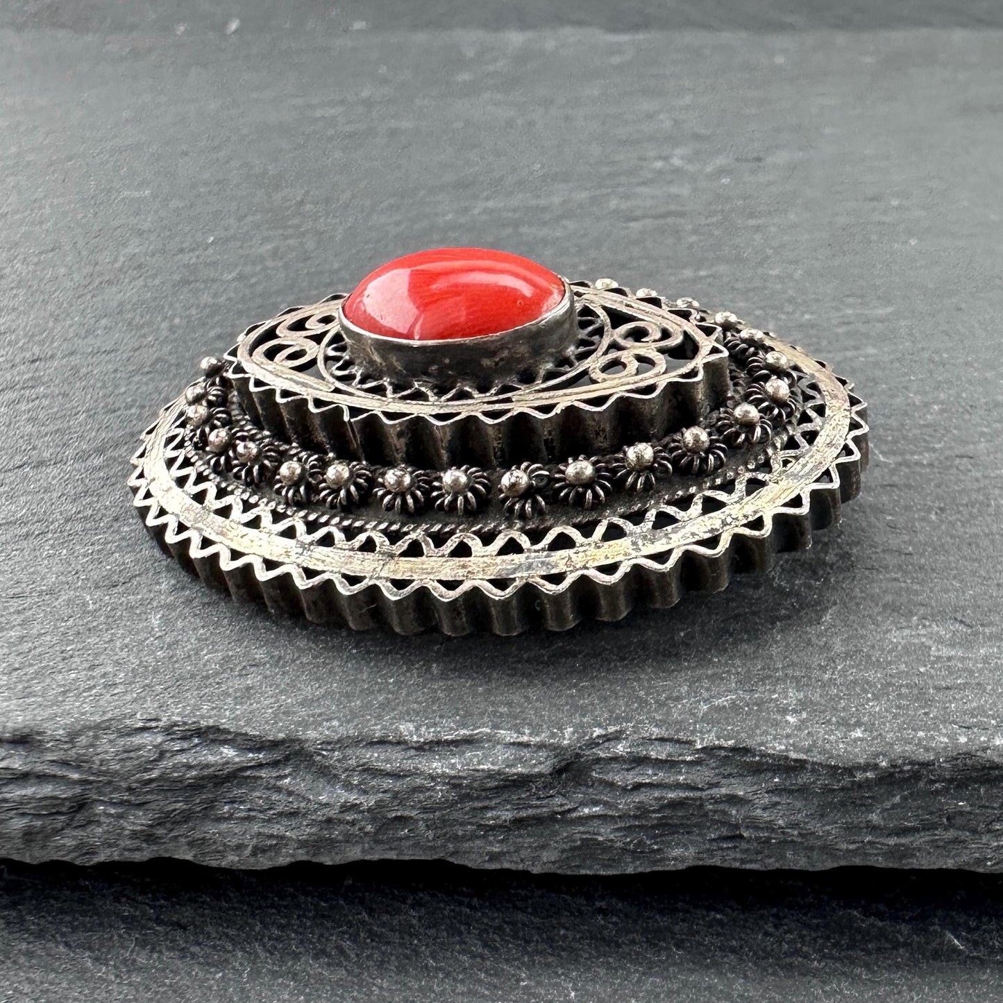 Vintage Mid Century Brooch/Pendant Sterling Silver