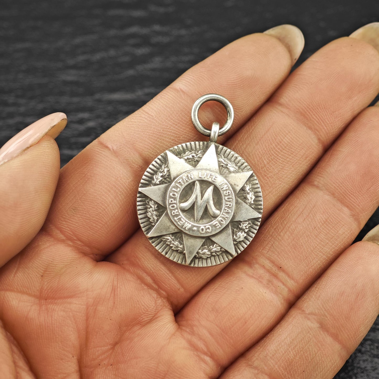 Art Deco Tiffany MetLife Pendant Sterling Silver P2792
