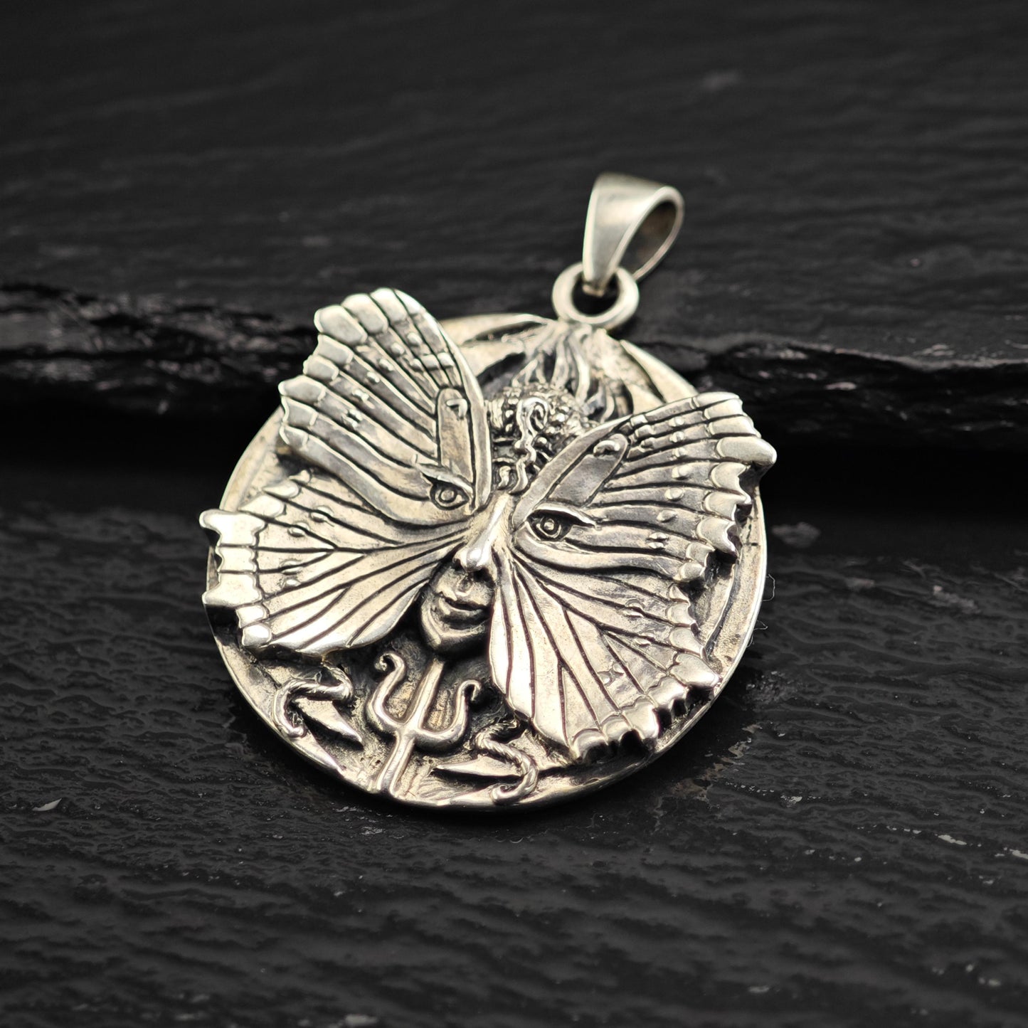 Oberon Zell Spirit Goddess Sterling Silver Pendant P3076