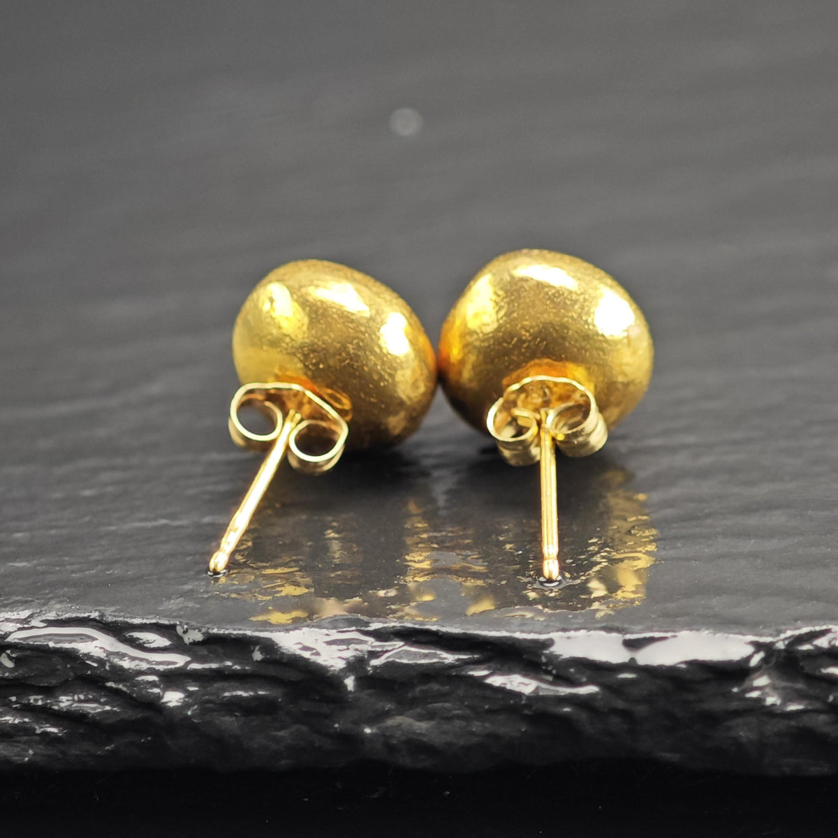Gold-plated Stud Sterling Silver Earrings ER3218