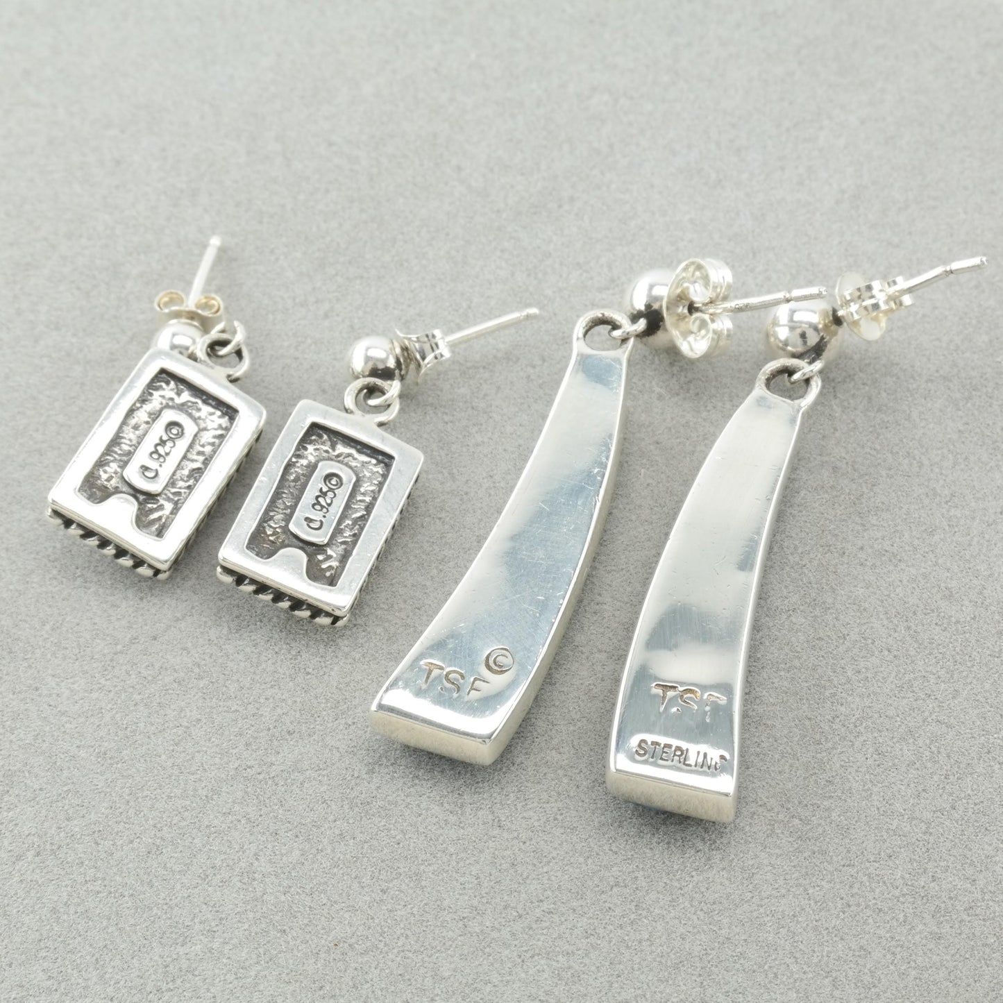 Choice Relios & TSF Dangle Earrings Sterling Silver Lapis Sodalite Inlay