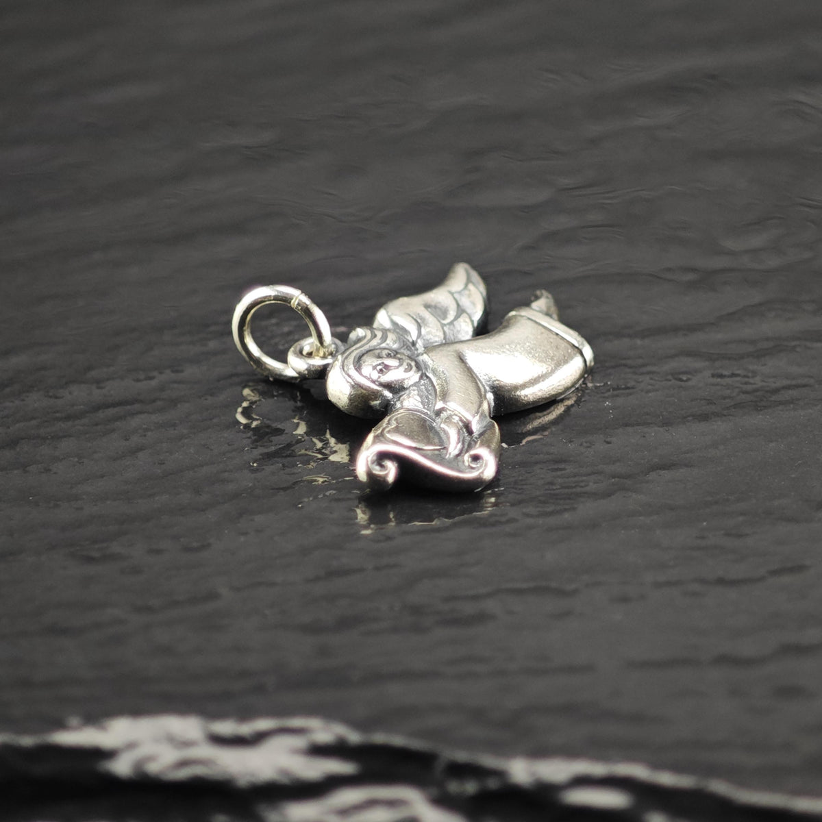 Vintage James Avery Sterling Silver Angel Charm P3175