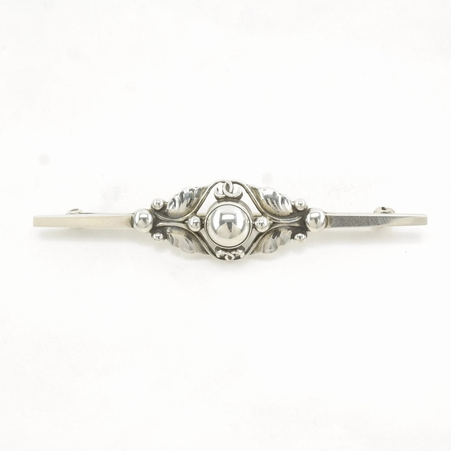 Vintage Georg Jensen Sterling Silver Brooch 224B Floral