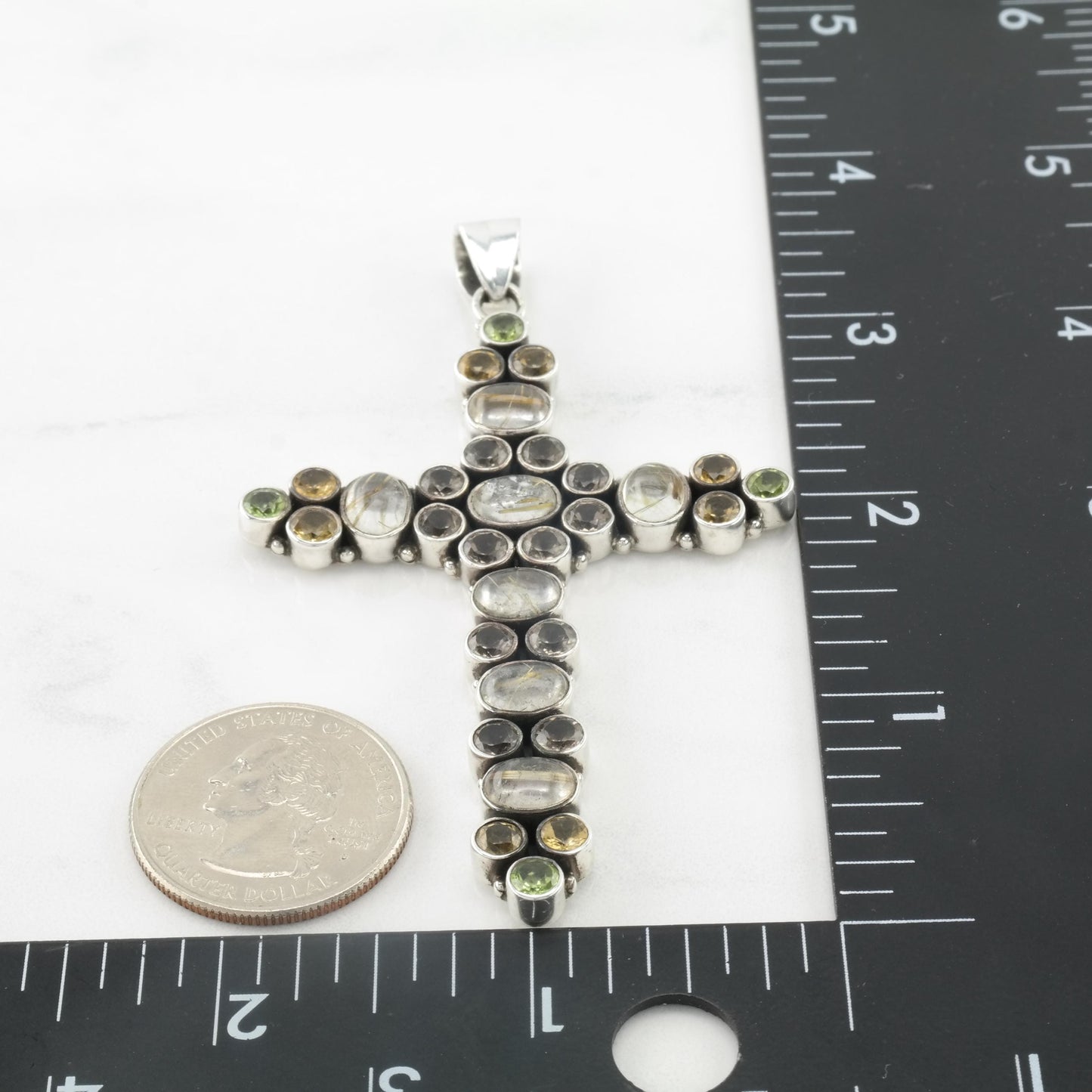Vintage Nicky Butler Sterling Silver Cross Pendant