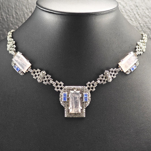 Art Deco Necklace Sterling Silver N2484