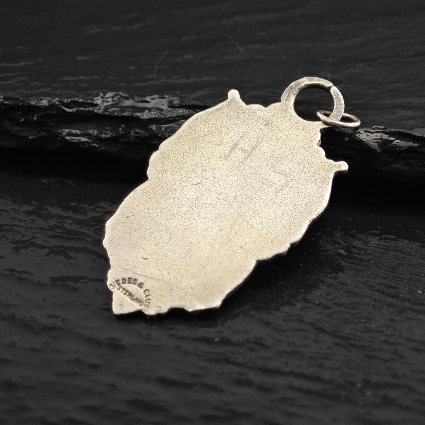 Antique 1914 Sunday World New York City Track Medal Sterling Silver Pendant P3068