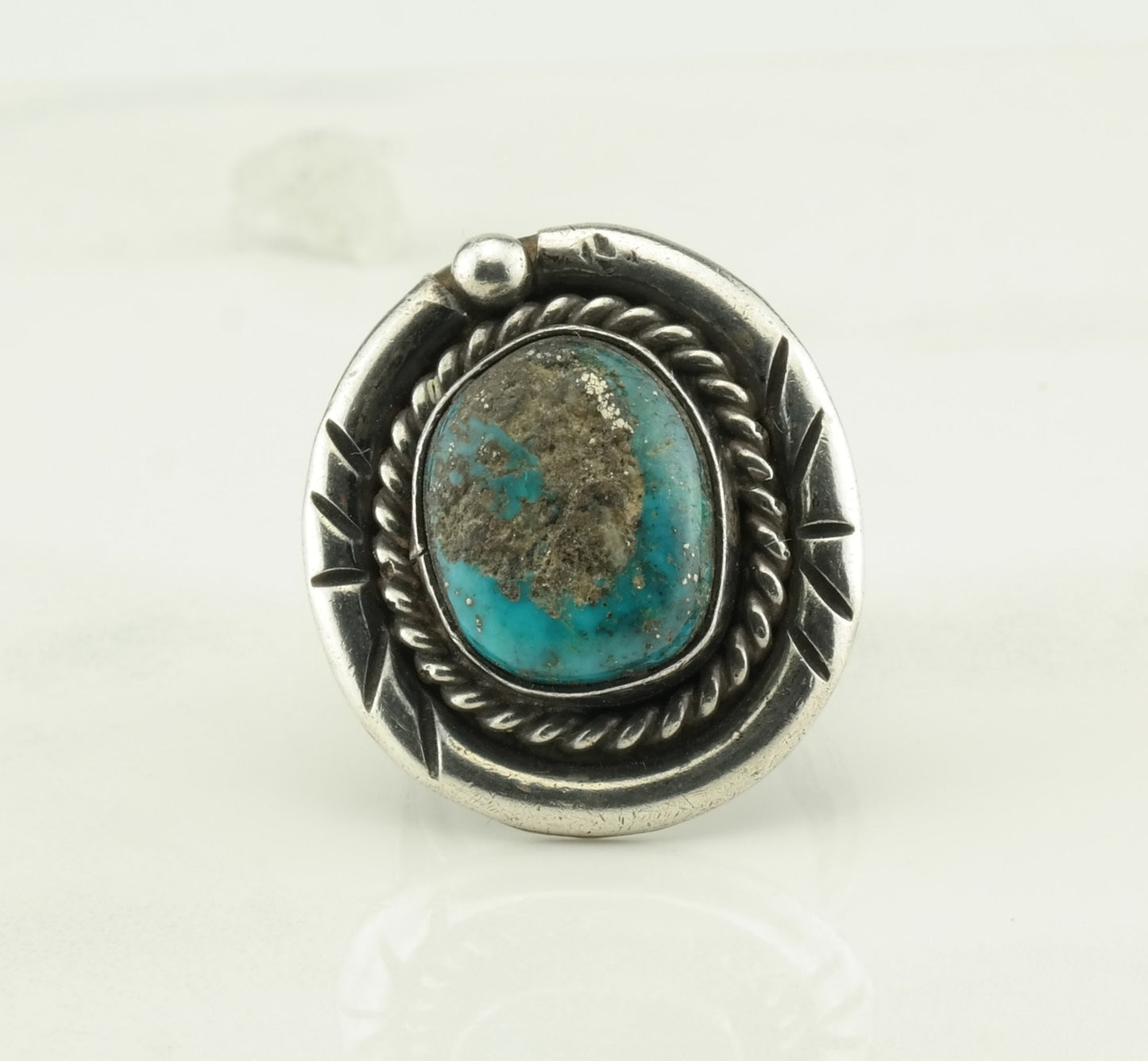 Sterling Silver Turquoise Ring Size 4 1/2