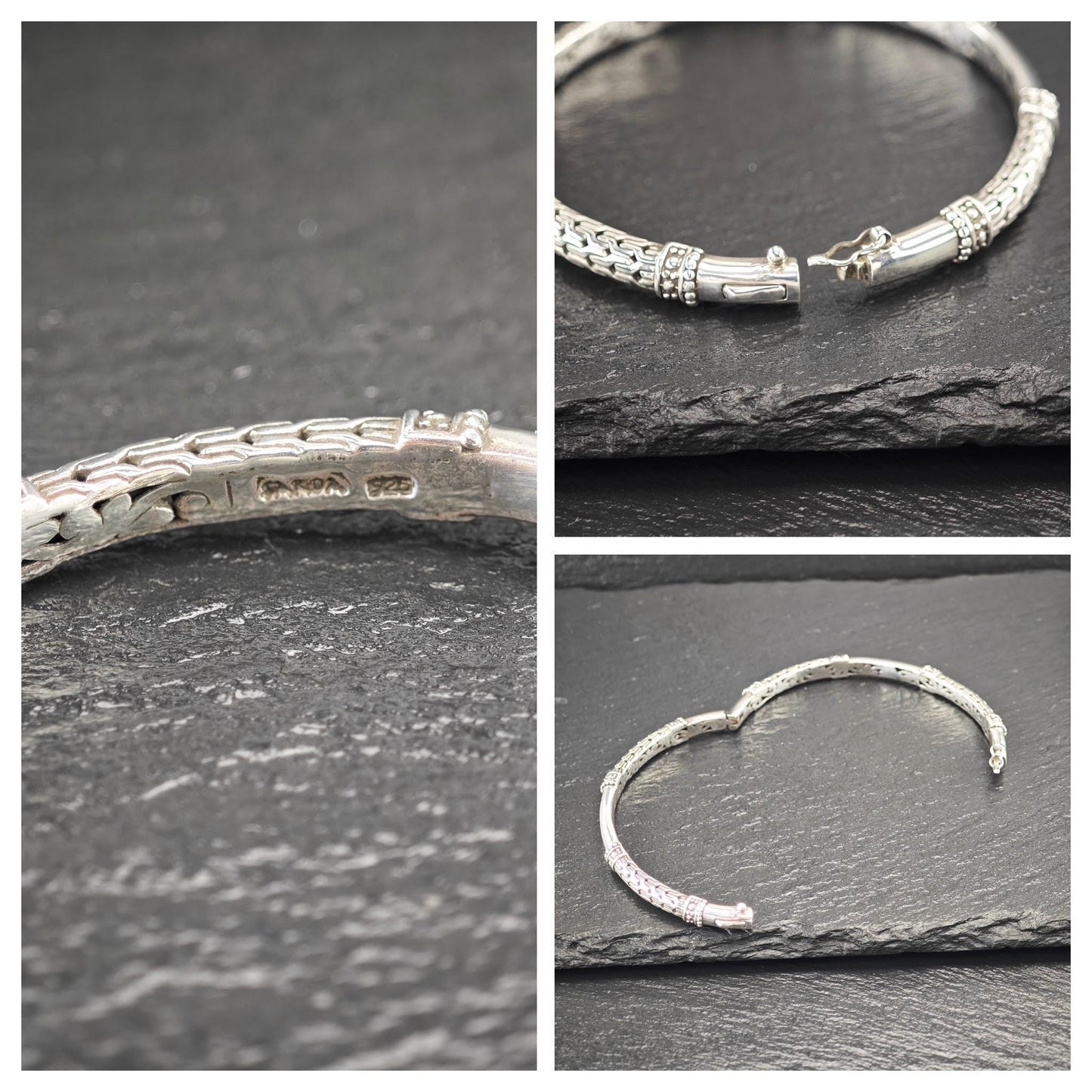 Vintage Sarda, Bangle Bracelets Sterling Silver