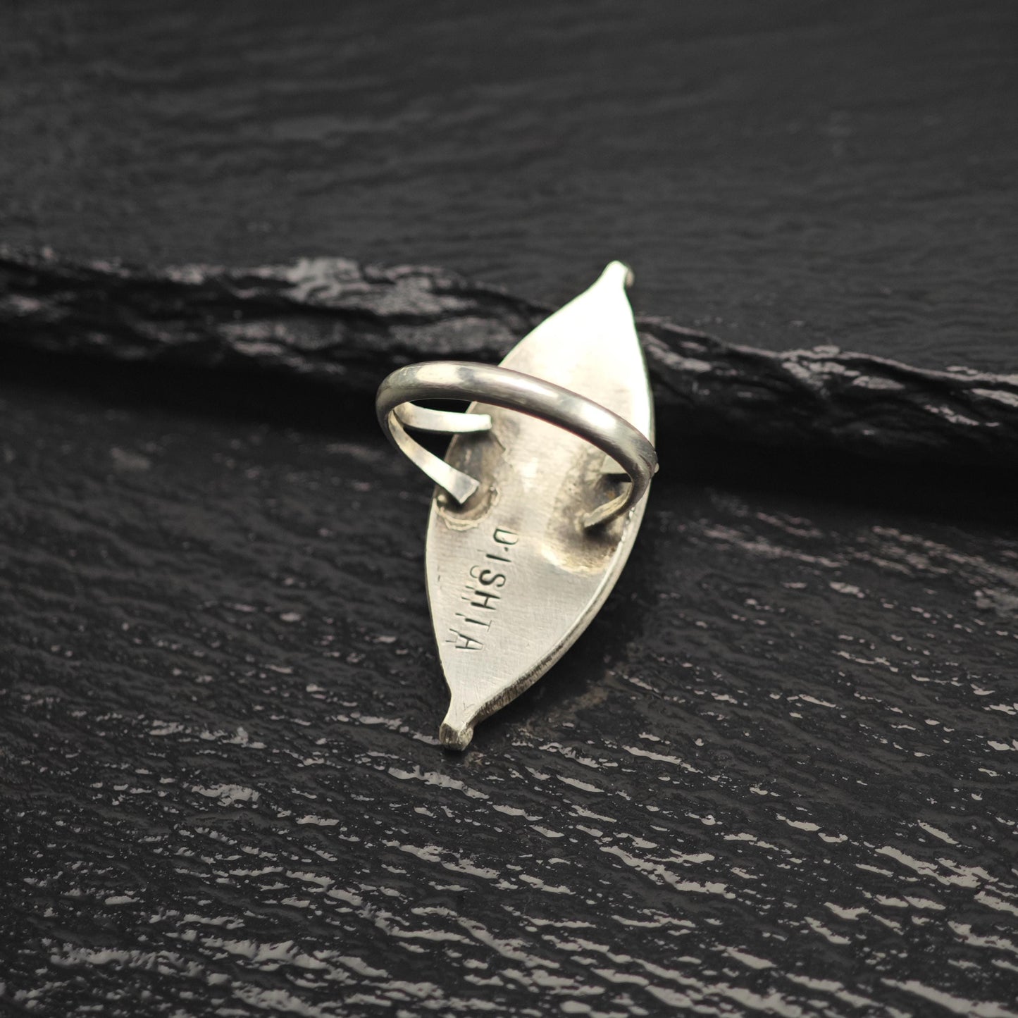 Zuni Petit Point Silver Arc Details Sterling Silver Ring Sz 4 1/2 R6654