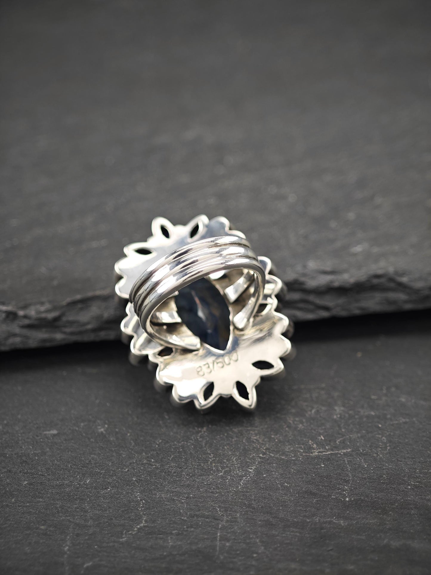 Vintage Nicky Butler Blue Multi-stone Ring Sterling Silver Sz 9 or 7