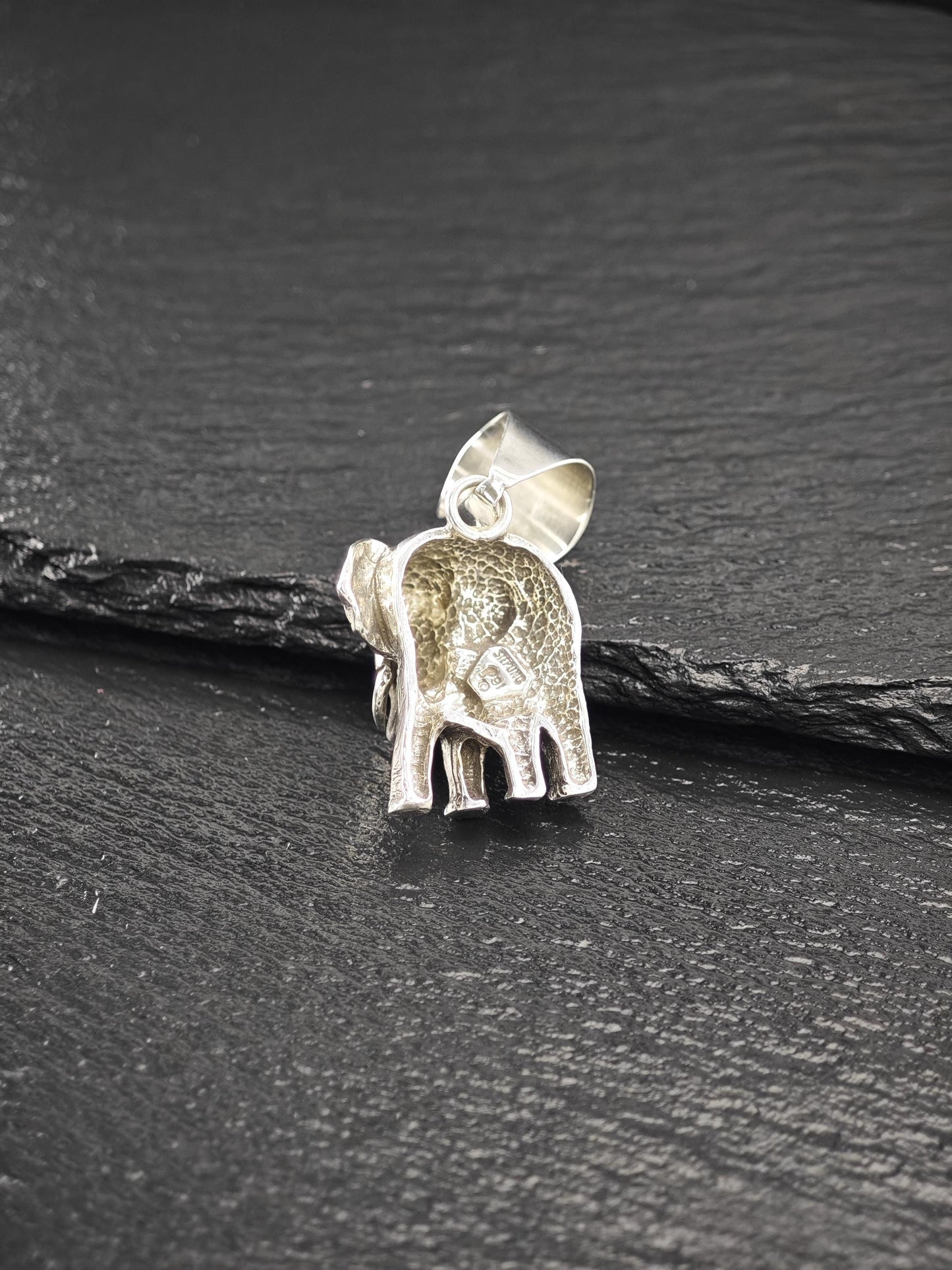 Carol Felley Elephant Pendant Sterling Silver P2713