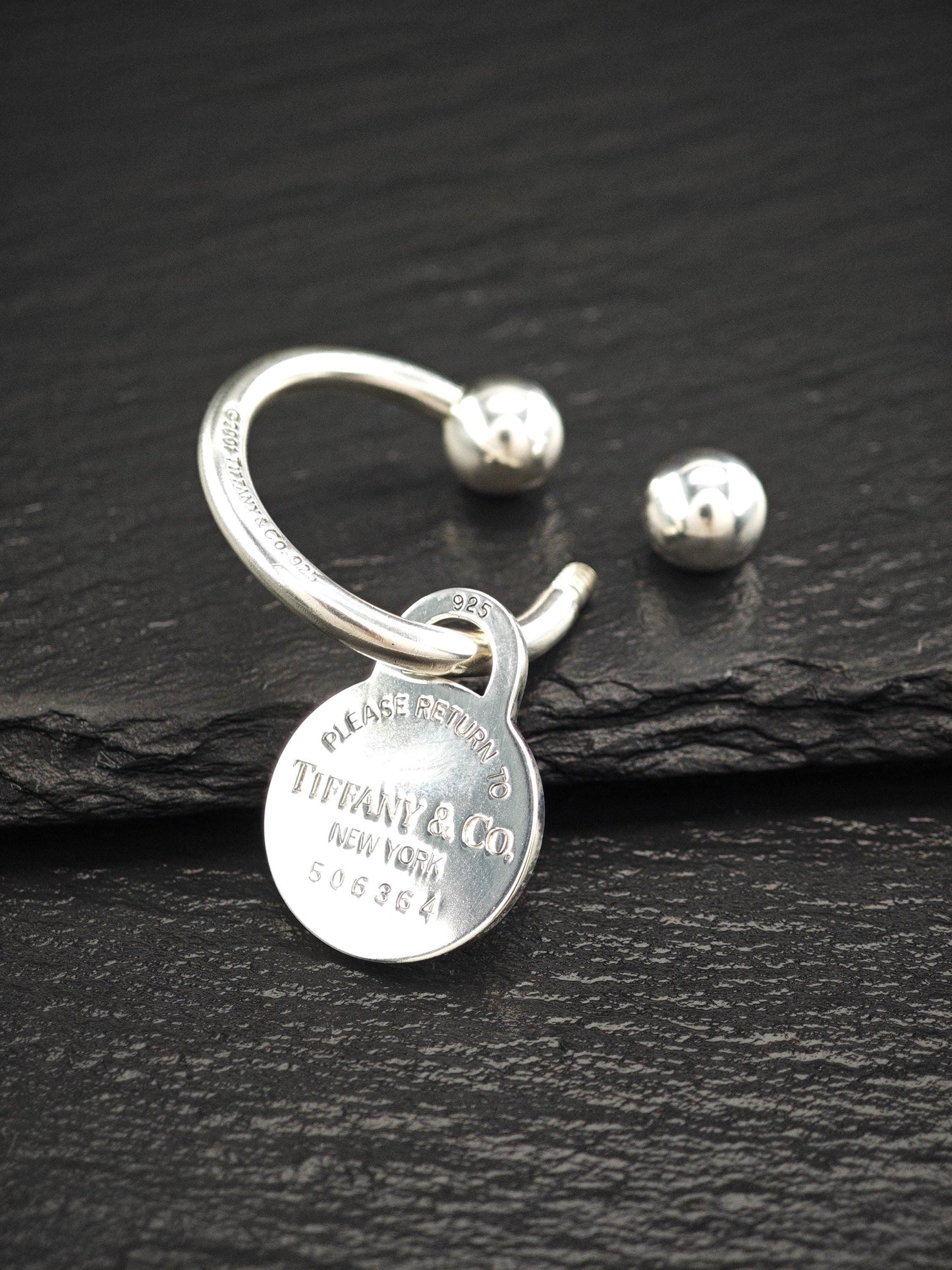Vintage Bull Key Ring Tiffany & Co. Tag Unique Gift Sterling Silver