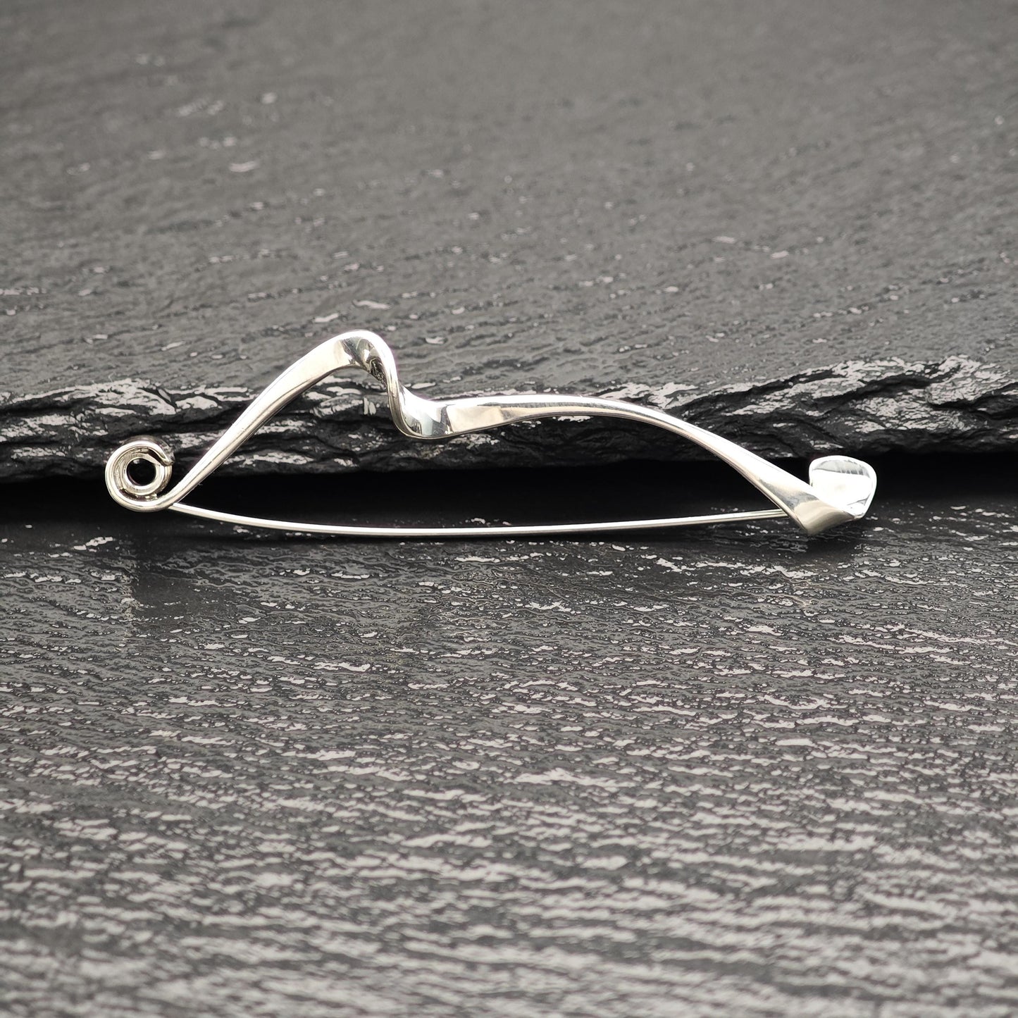 Mid Century, Plunkett Abstract Brooch Sterling Silver