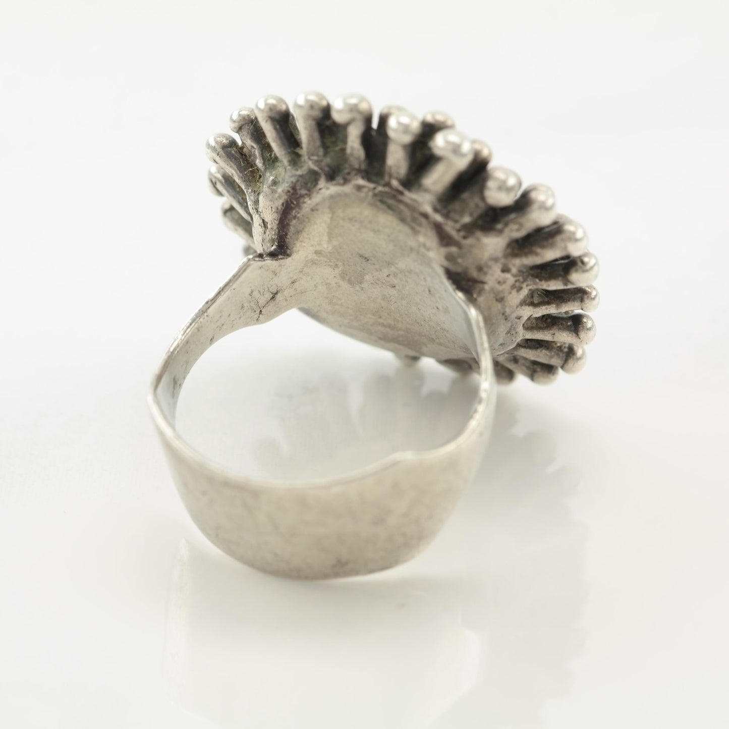 Brutalist, Abstract Sterling Silver Ring Size 6 1/4