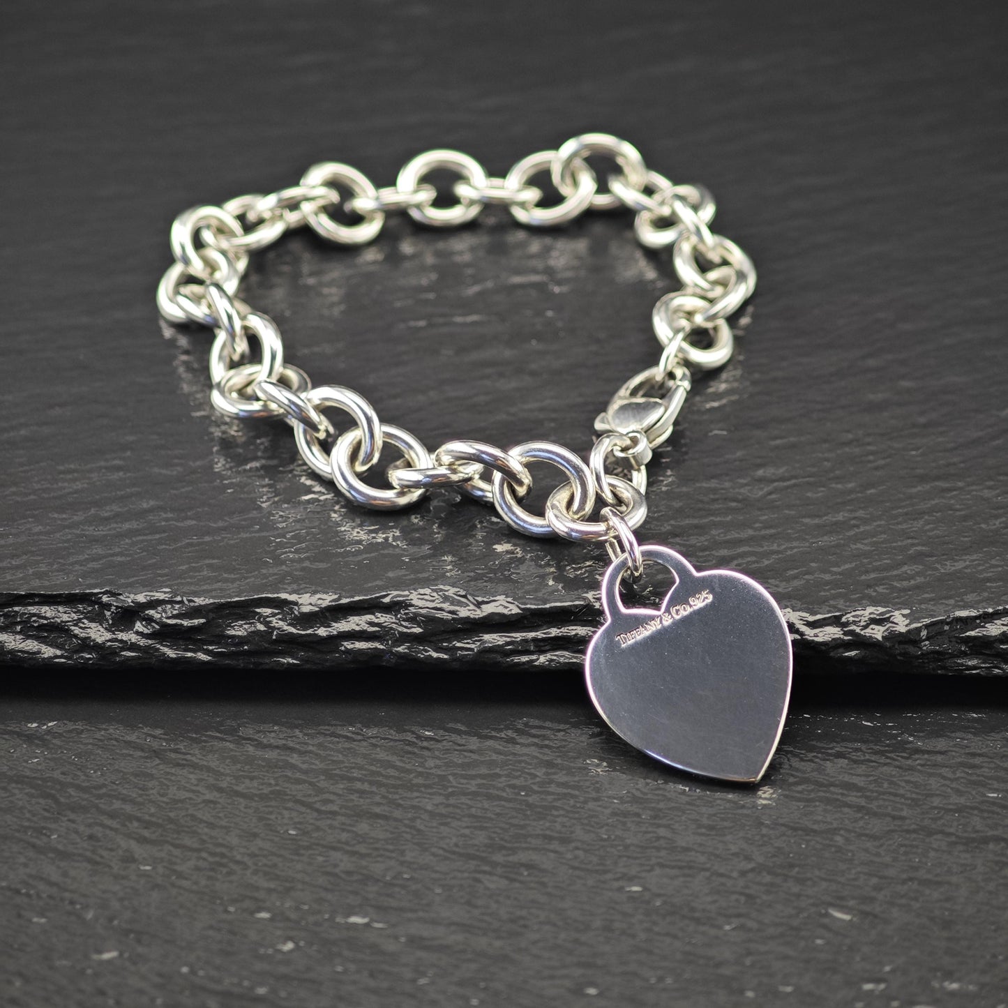 Choice of Tiffany Curb Link Tag Bracelets, Sterling Silver