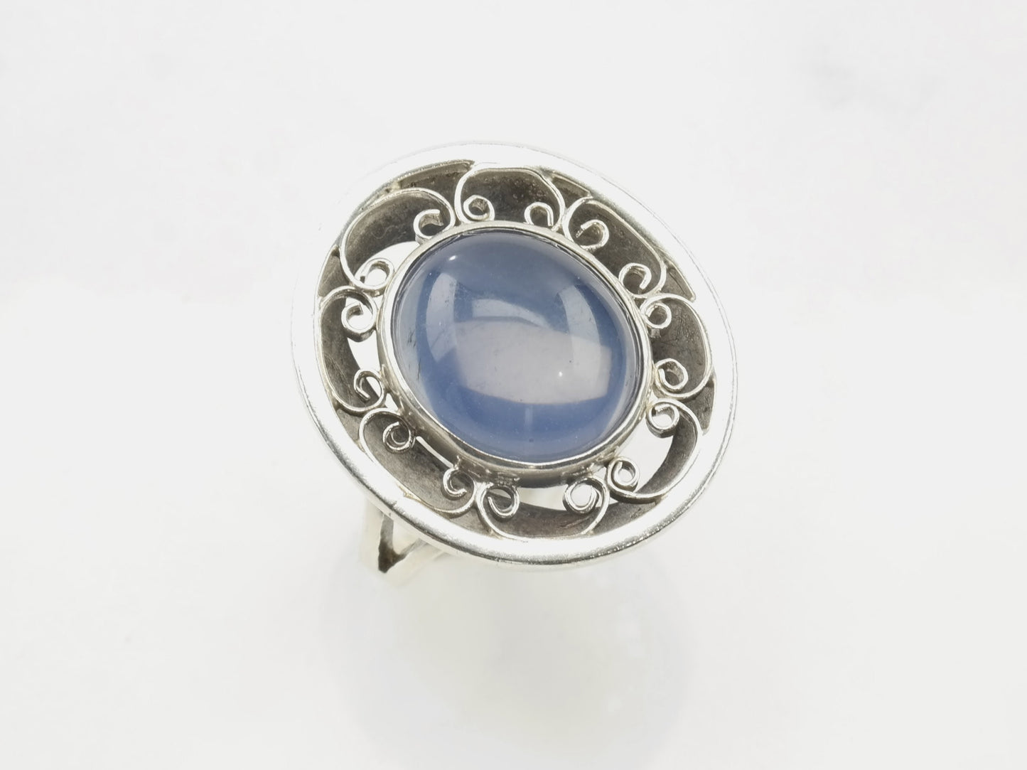 Sterling Silver Ring Quartz Size 8 1/2