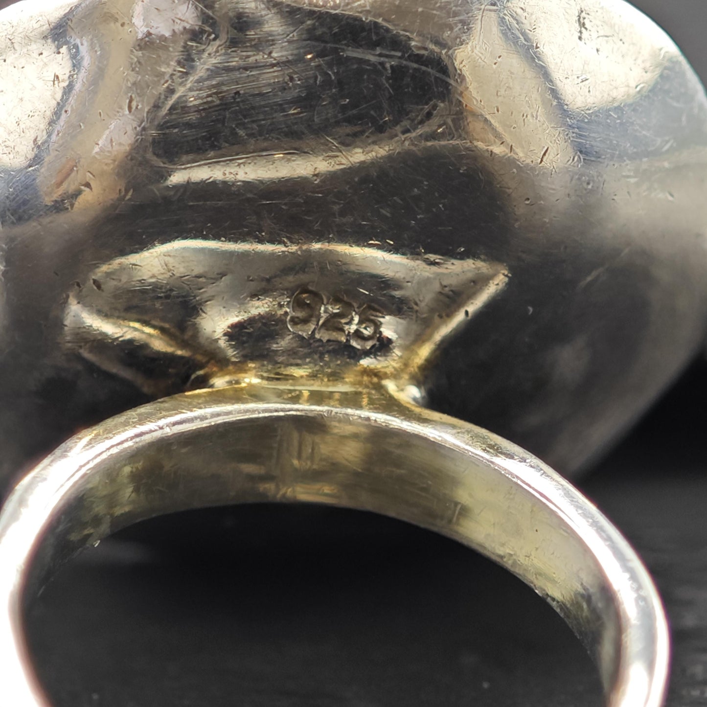 Abstract Flower Amethyst Gemstone Ring Sterling Silver Size 5 1/2 R6032