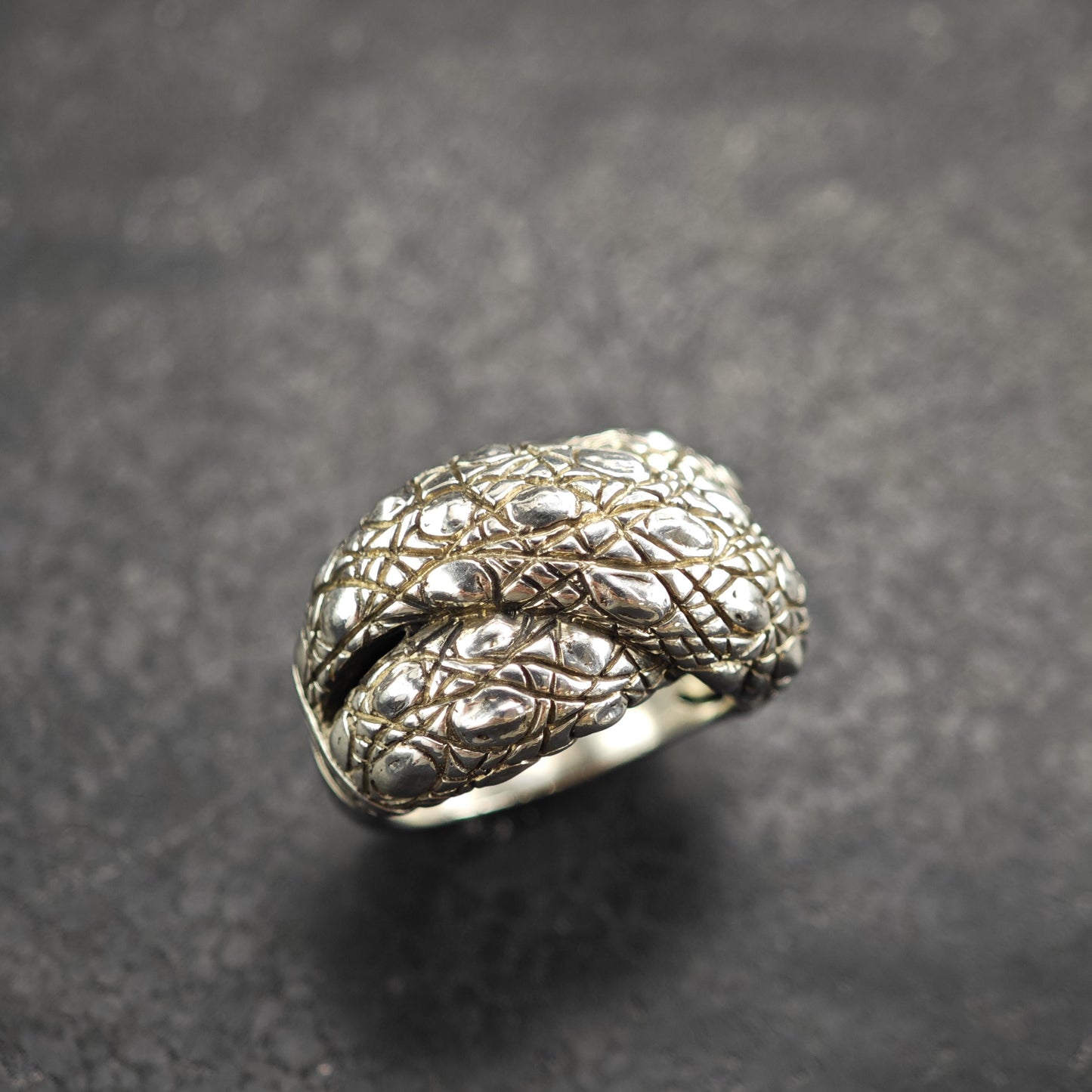 Vintage Jai Wrap Design Sterling Silver Ring Sz 5 R6551