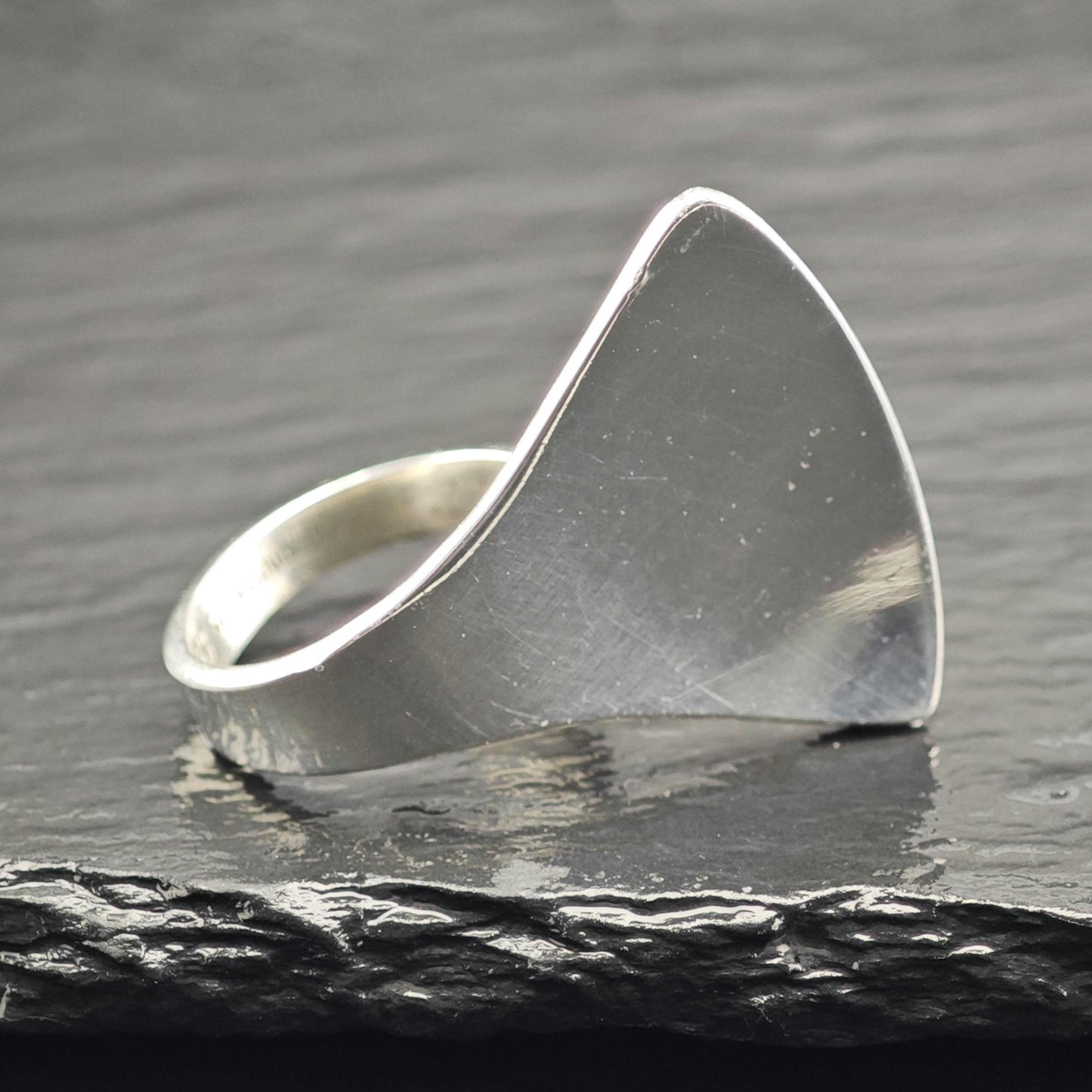 Denmark HPS Modernist Sterling Silver Ring Sz 7 R6606