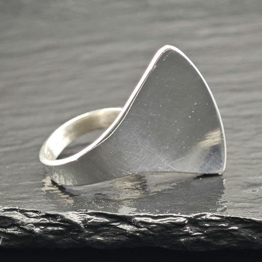 Denmark HPS Modernist Sterling Silver Ring Sz 7 R6606