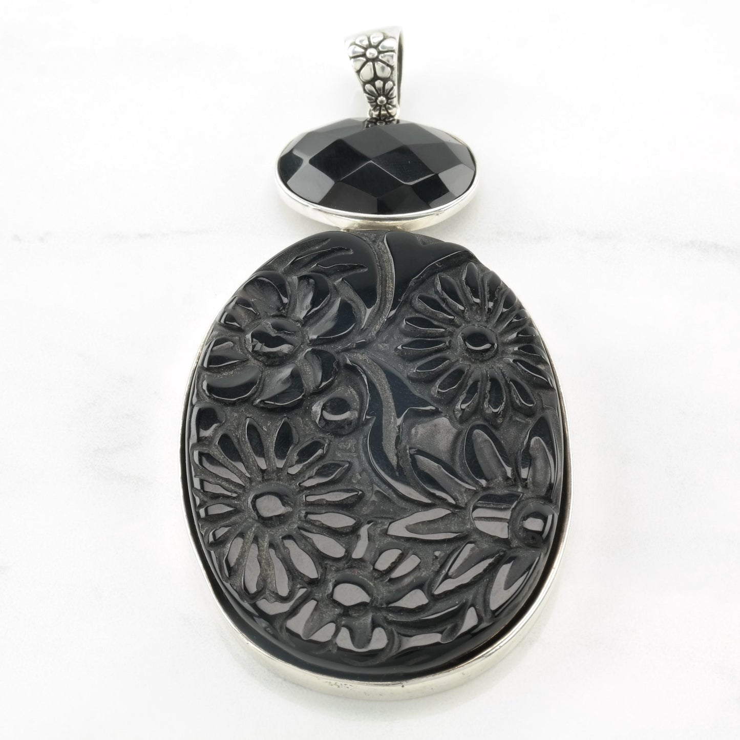 Vintage AKR Large Silver Pendant Sterling