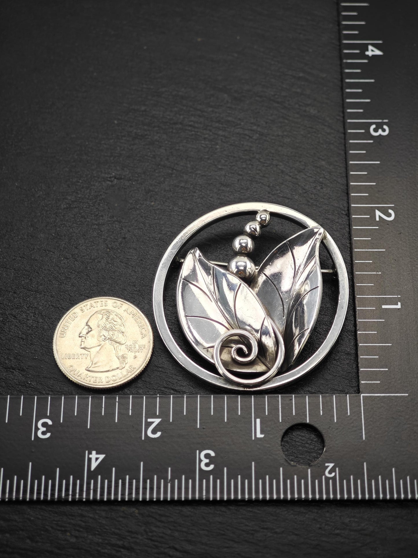 Georg Jensen LaPaglia, 207 Floral Vines Brooch Sterling Silver