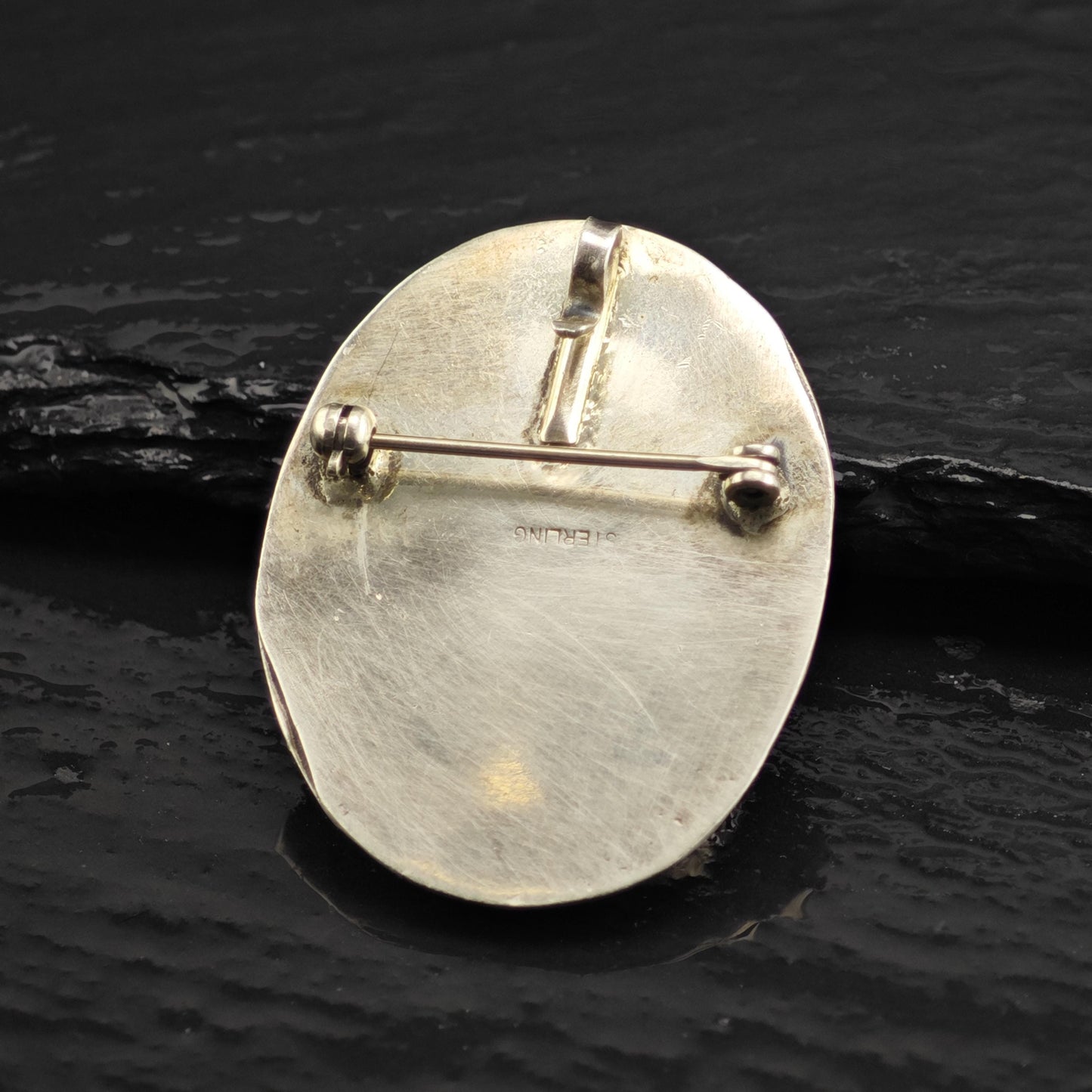SW Spiny Oyster Shell Pendant/Brooch Sterling Silver P3067