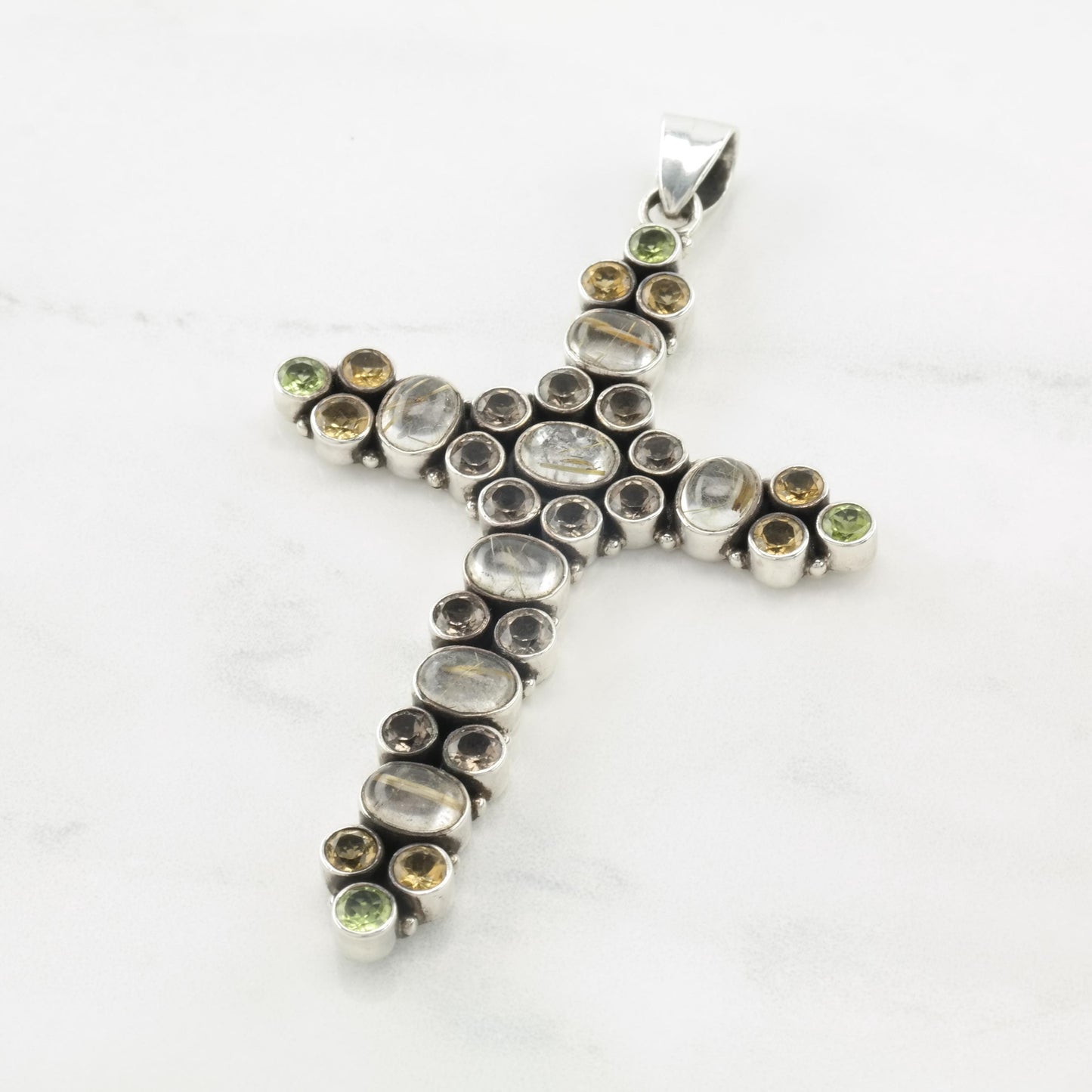 Vintage Nicky Butler Sterling Silver Cross Pendant