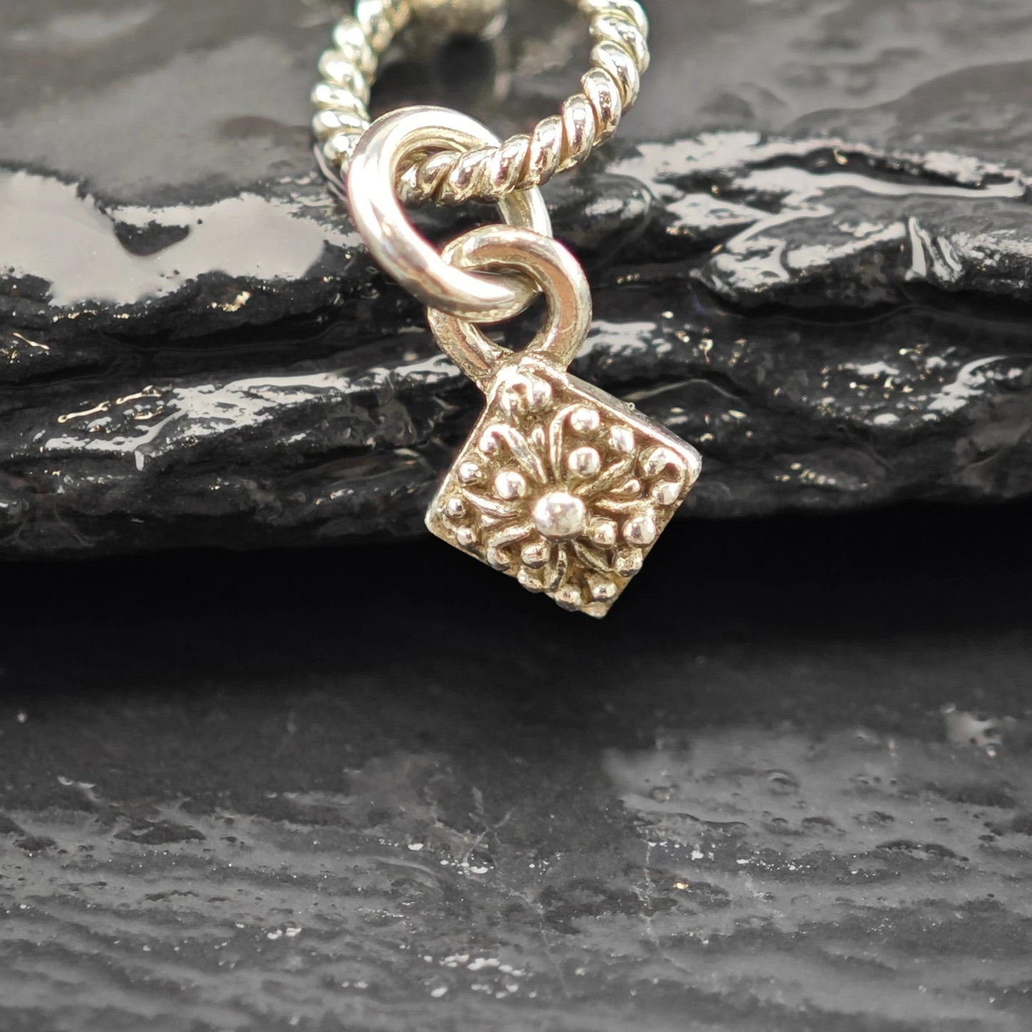 Vintage Sarda Sterling Silver Snake Chain Necklace Adjustable 24" N2644